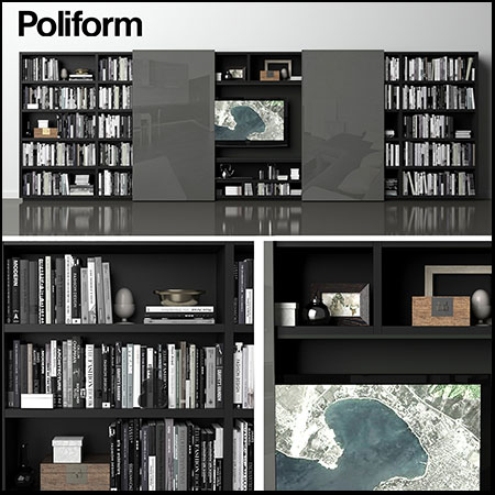 Poliform书架素材之家精选3D模型