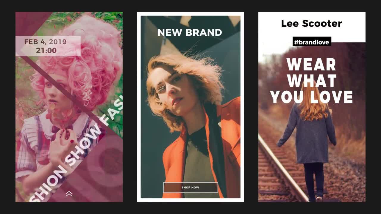 12个美丽的Instagram故事素材库精选pr模板