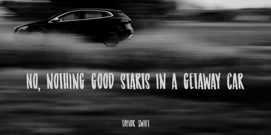 Getaway Car Font插图2