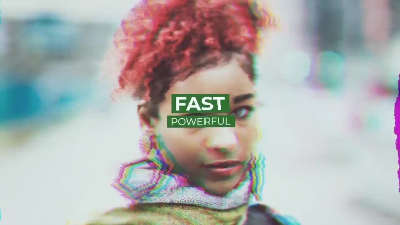 动态动画小故障促销素材库精选AE模板