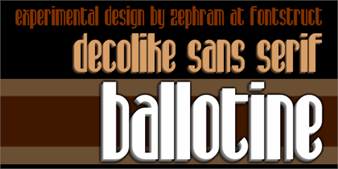 Ballotine font素材之家精选英文字体
