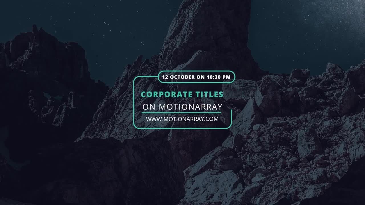 4K分辨率企业活动标题动画素材库精选pr模板