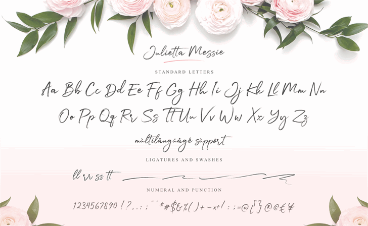Julietta Messie Demo font插图8