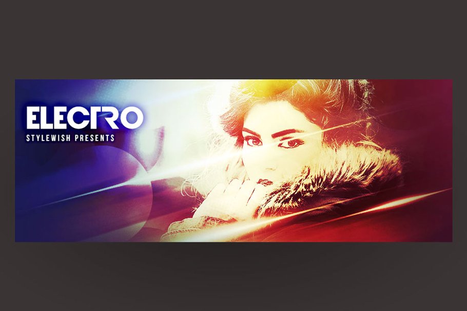 5款Electro风格Facebook时间轴模板素材库精选 5 Electro Facebook Timeline Covers插图(4)