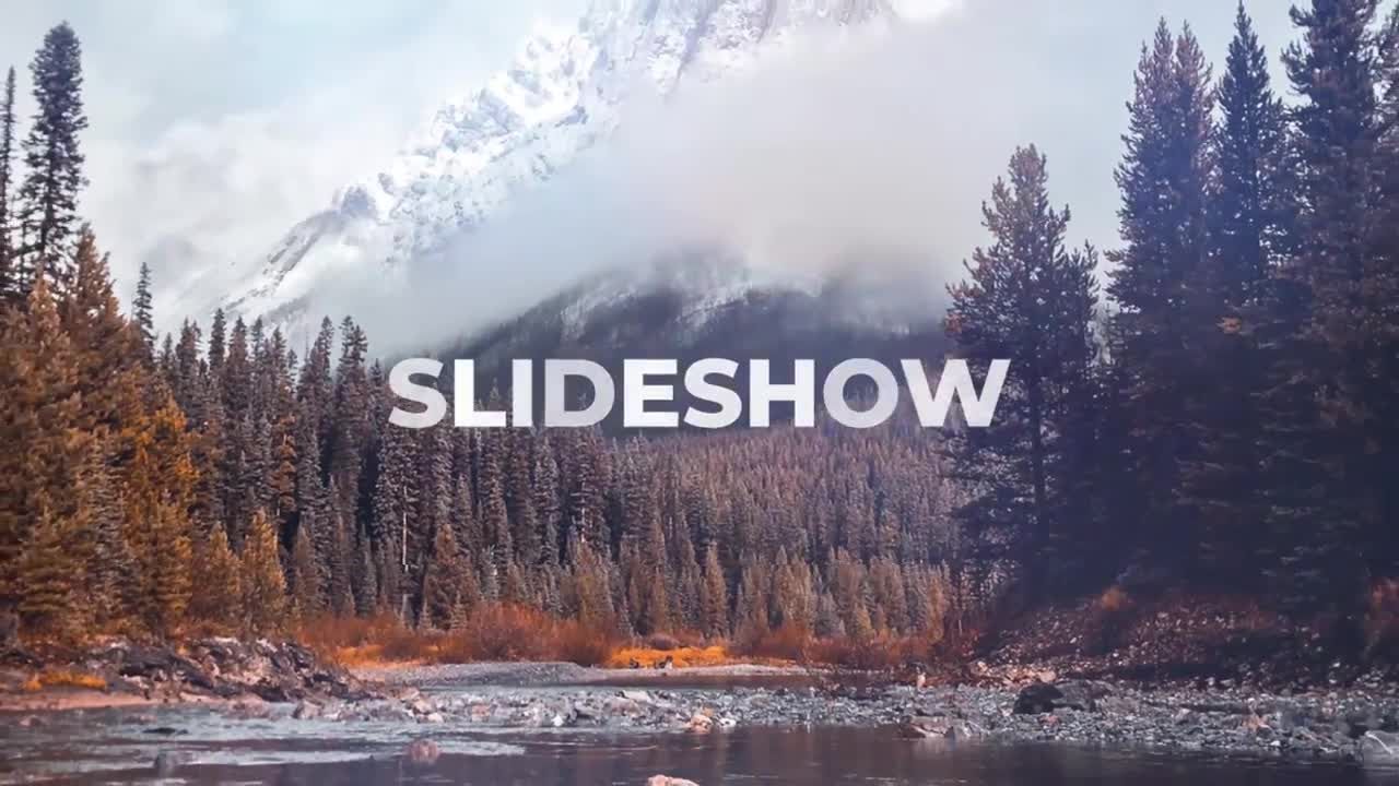 干净流畅的纯文本动画幻灯片开场白素材库精选AE模板