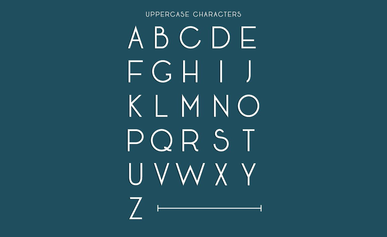 灵感于1920s装饰艺术风格英文字体 Seafarer Art Deco Font插图(3)