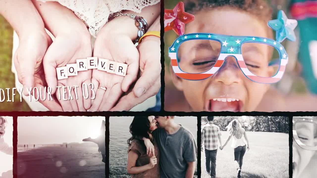 美丽的记忆回忆照片展示素材库精选AE模板