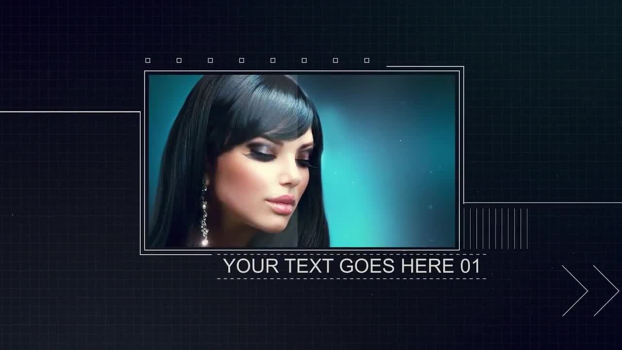 一条线平缓滑动效果图片logo展示素材库精选AE模板