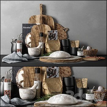 厨房装饰厨房用品素材之家精选3D模型