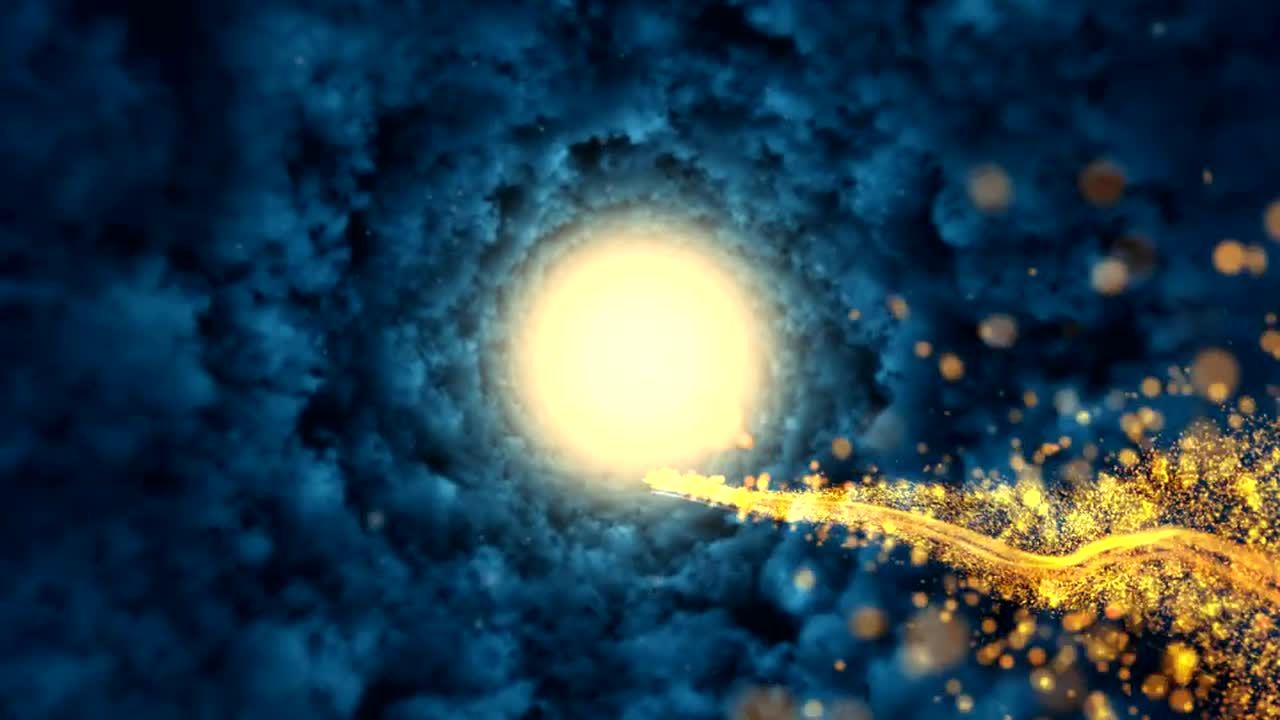 龙卷风闪电风暴粒子飞行轨迹片头素材库精选AE模板