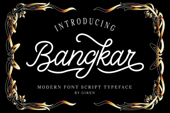 Bangkarb Font素材之家精选英文字体