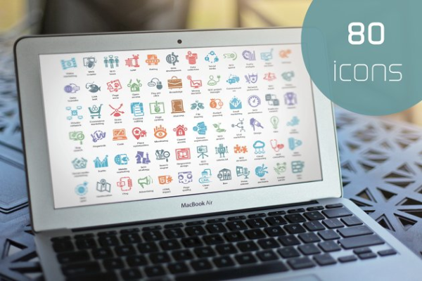 网站优化搜索引擎优化主题图标集 SEO Icons