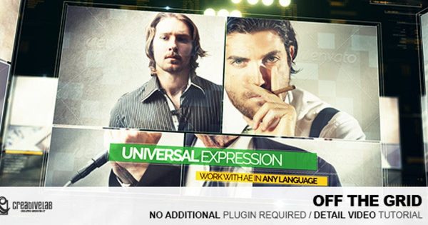 3D动态视频墙素材库精选AE模板 Off The Grid