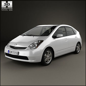 丰田汽车Toyota Prius base 2003 素材之家精选3D模型