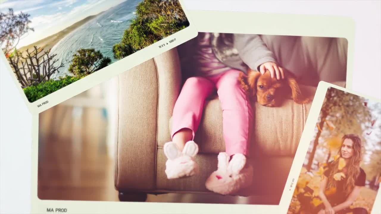 假期旅游照片库幻灯片Pr模板