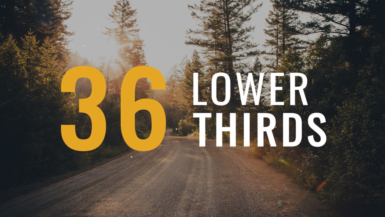 平滑且简单动画的下三分之一素材库精选AE模板