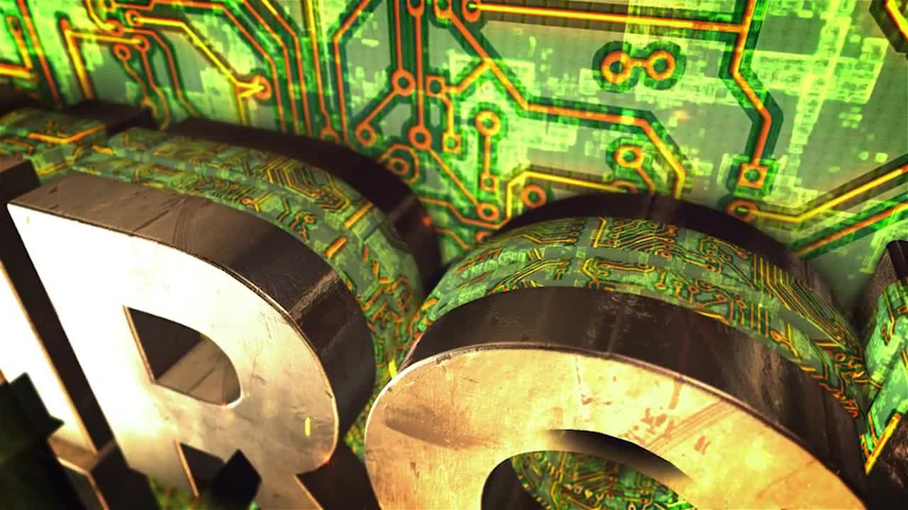 史诗般电路徽标素材库精选AE模板