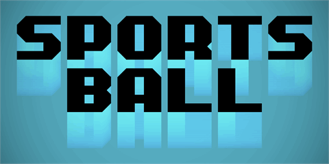 Sportsball font素材之家精选英文字体