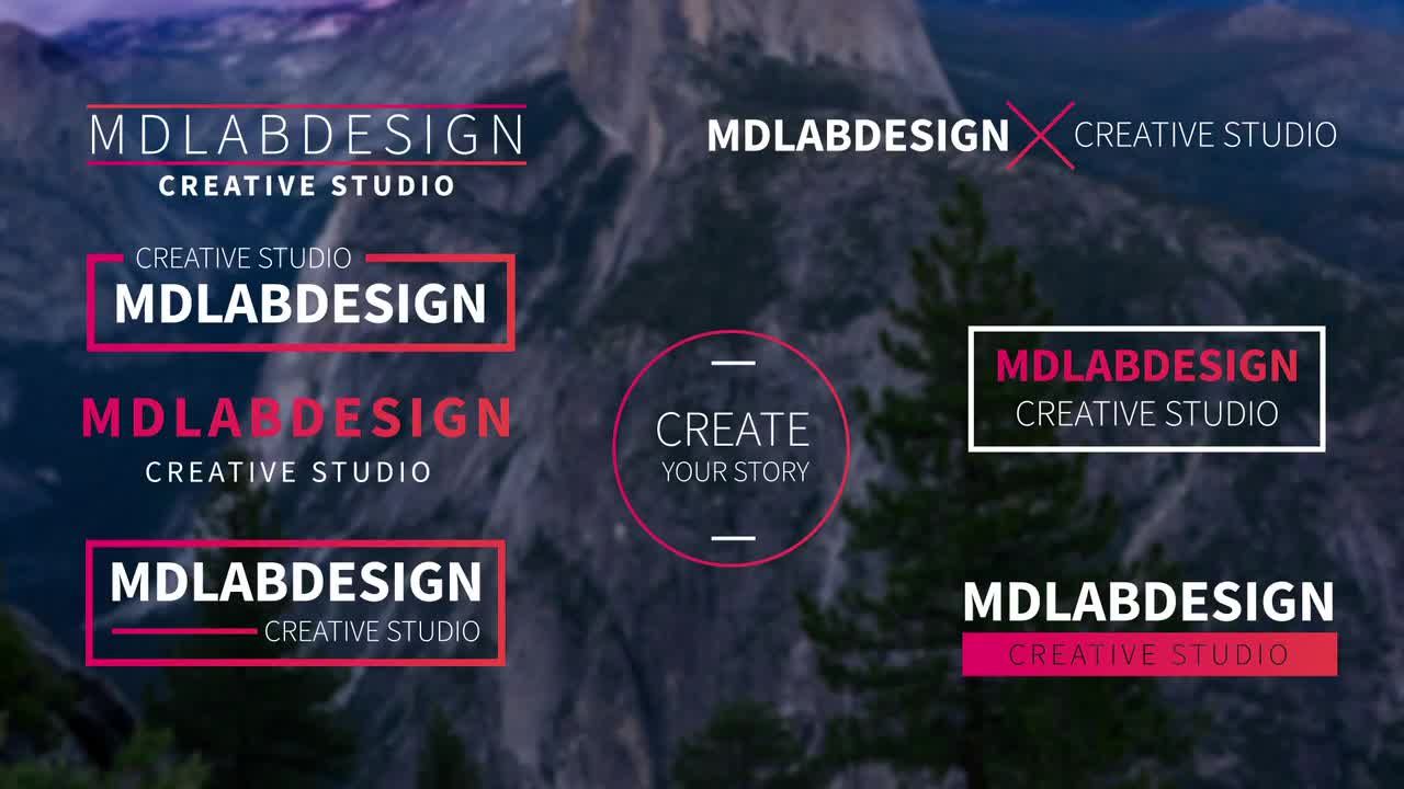 8个干净和现代动画片或低三分之一素材库精选AE模板