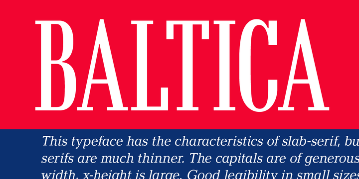 Baltica Font Family素材之家精选英文字体