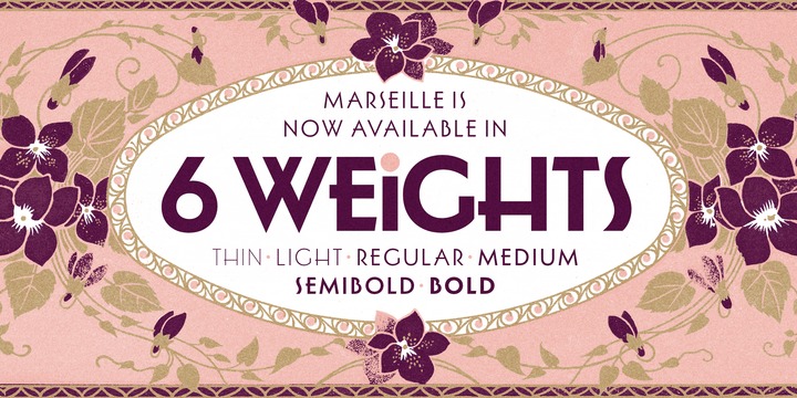 Marseille Font Family插图2