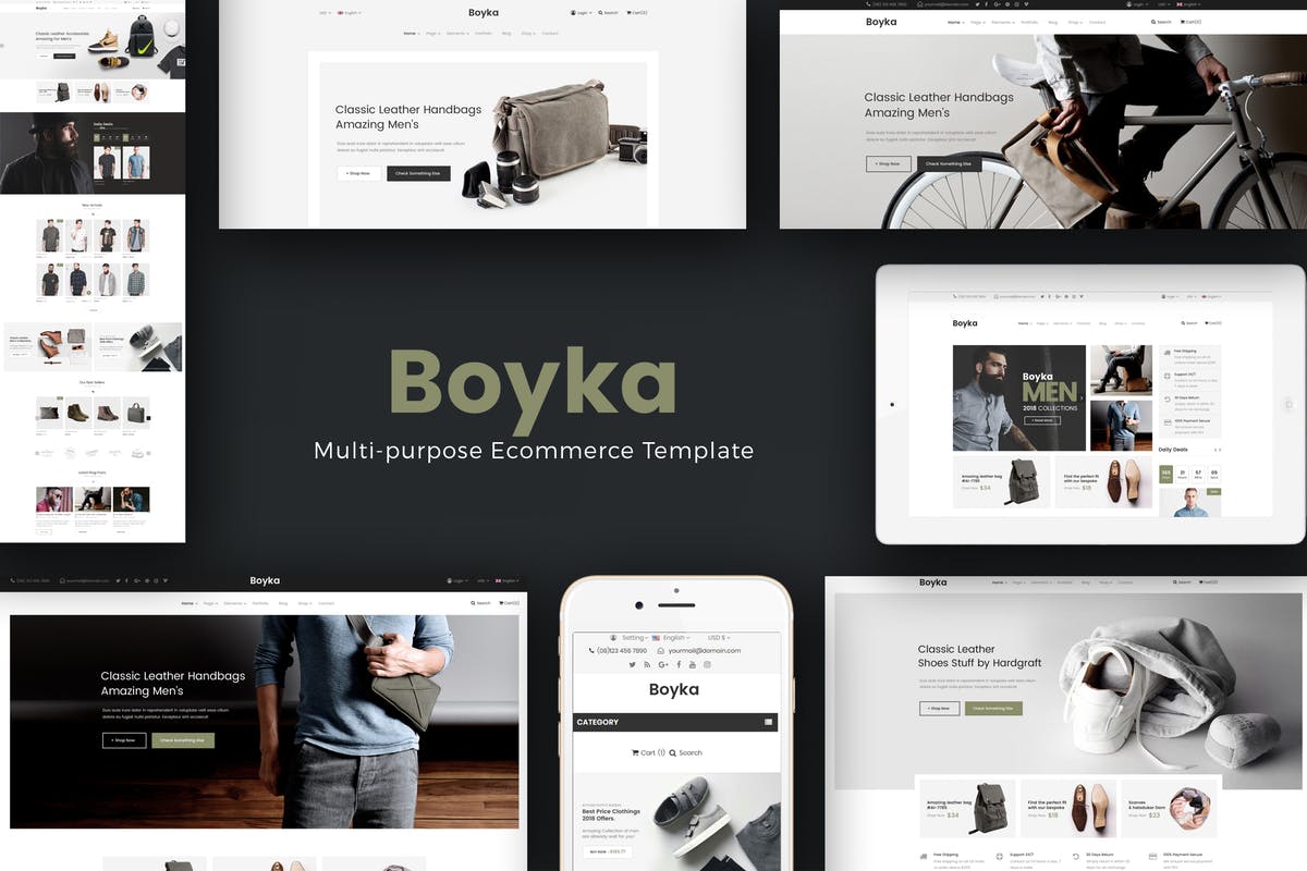时尚服饰电商网站PrestaShop主题 Boyka – Fashion Responsive PrestaShop Theme插图