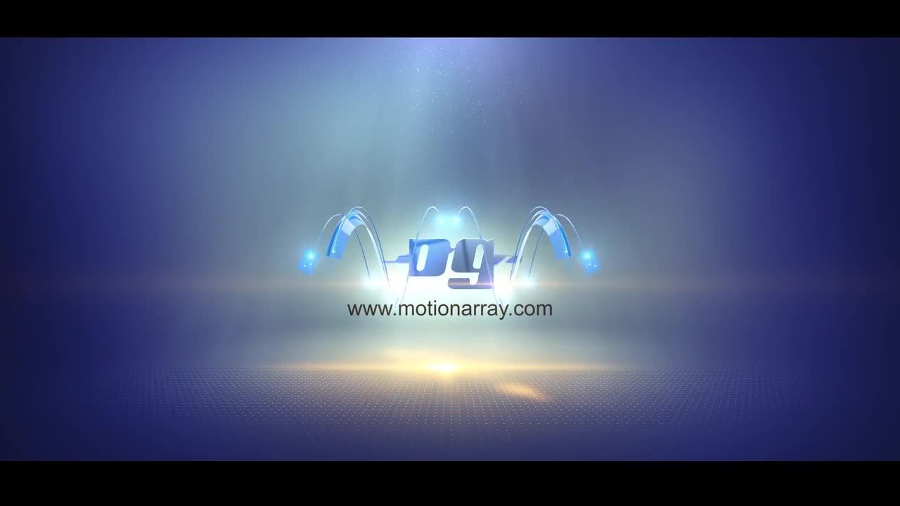 带有动画粒子轨迹的魔术徽标显示素材库精选AE模板