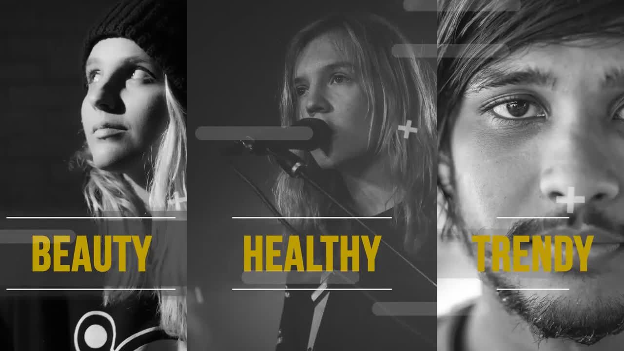 现代时尚的过渡效果文本动画开场白素材库精选AE模板