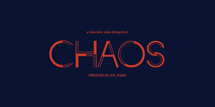 Chaos Font素材之家精选英文字体