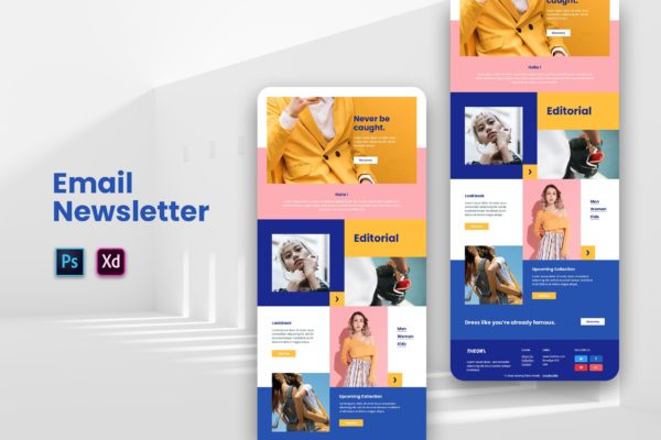 时尚服饰品牌营销推广EDM邮件模板素材库精选 Fashion Email Newsletter
