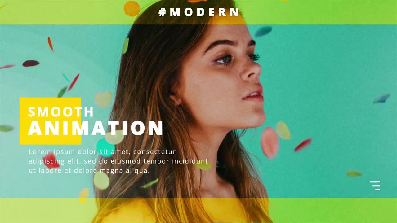 色彩鲜艳明亮时尚的幻灯片放映素材库精选AE模板