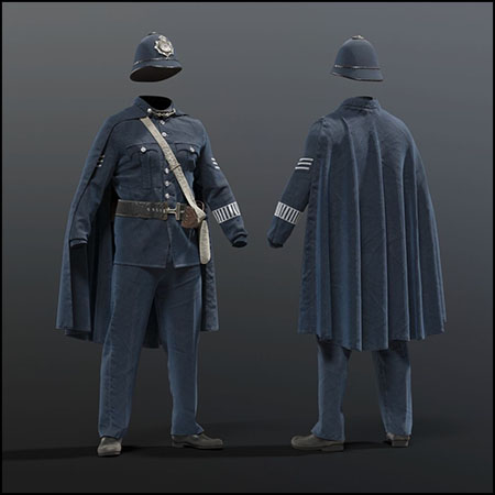 英国警察制服警服素材之家精选3D模型
