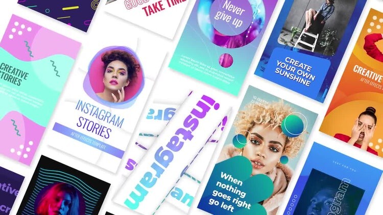 18款独特精美的Instagram模板素材库精选AE模板