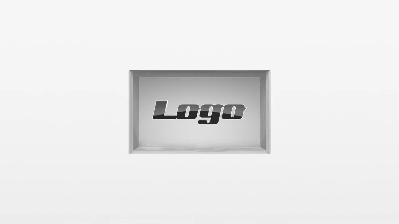 4K优雅墙壁开启器logo显示素材库精选AE模板