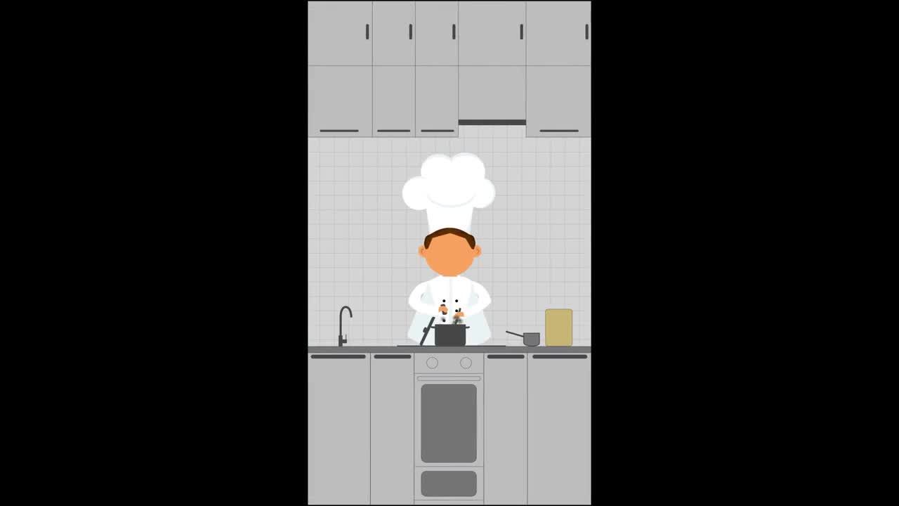 食品交付促销手机版卡通动画素材库精选AE模板