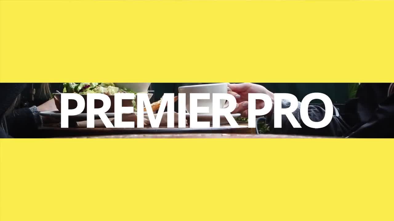 时尚靓丽风光图文过渡Pr模板