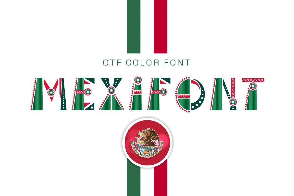 OTF color font Mexifont素材之家精选英文字体