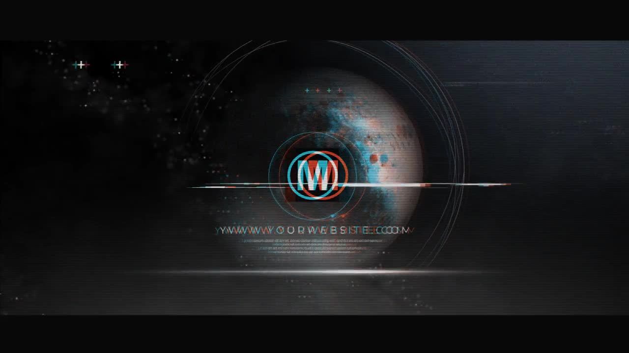 未来派的太空徽标素材库精选AE模板