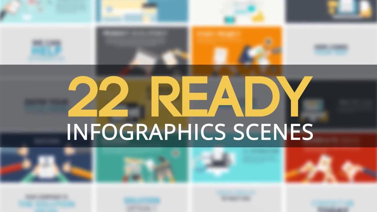 模块化结构的解释器促销包素材库精选AE模板