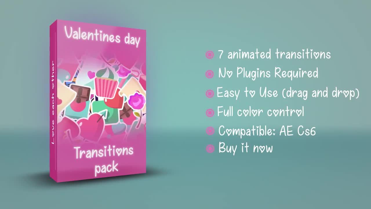 可爱卡通动画素材转场特效素材库精选AE模板