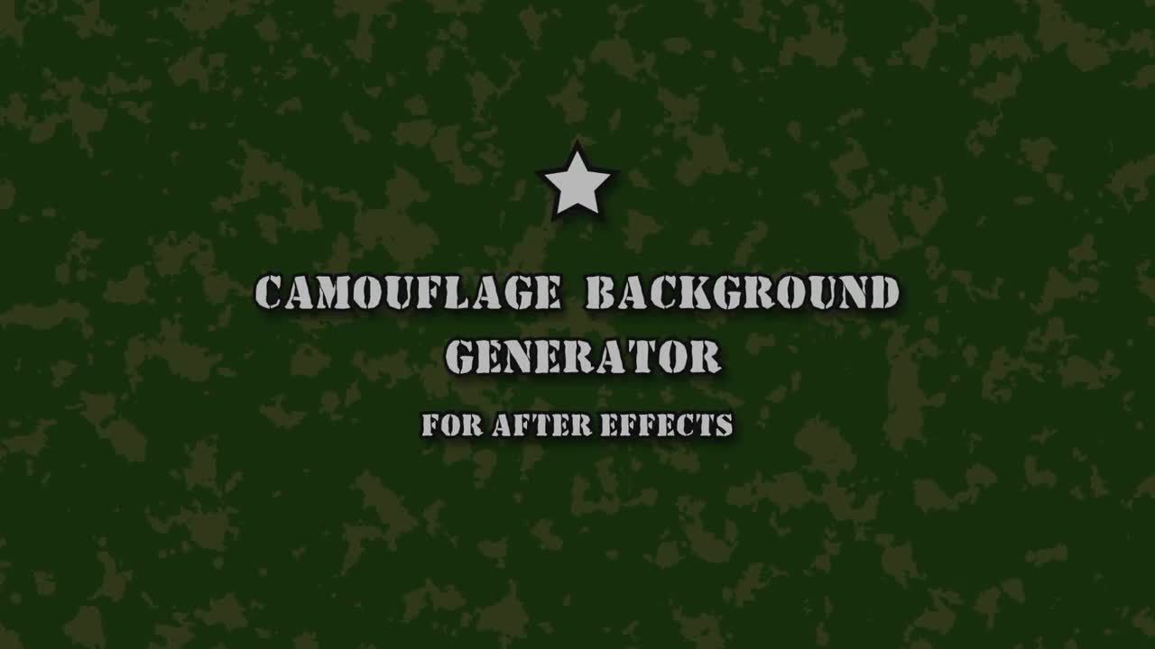 伪装背景生成器介绍素材库精选AE模板