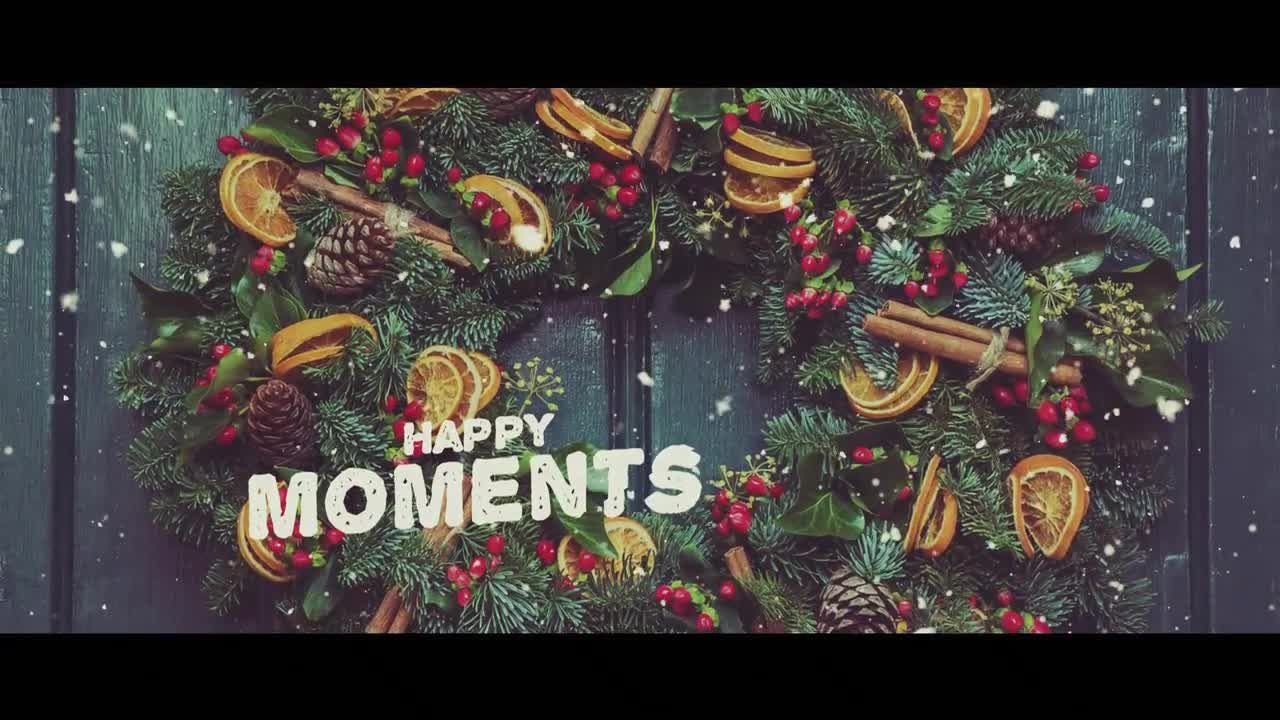 美丽的圣诞节幻灯片素材库精选AE模板