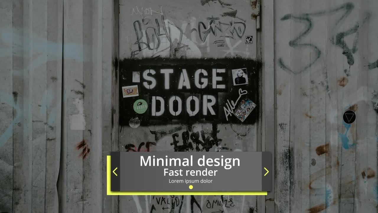 现代而优雅的低三分之二标题动画素材库精选AE模板