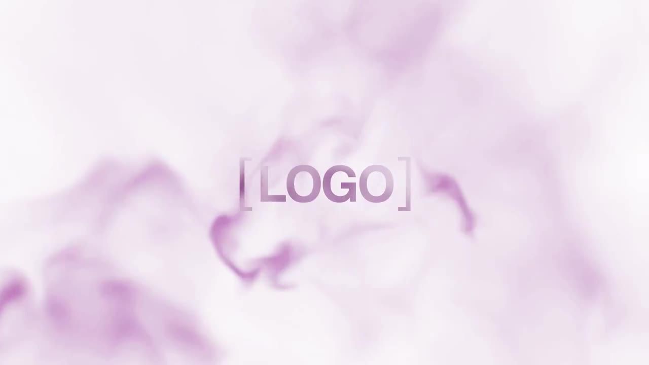 光滑的油墨徽标显示素材库精选AE模板