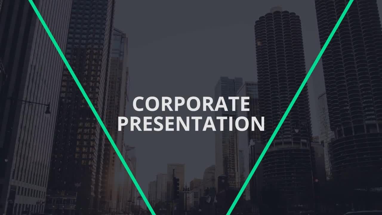 8种现代的企业演示文稿Pr模板