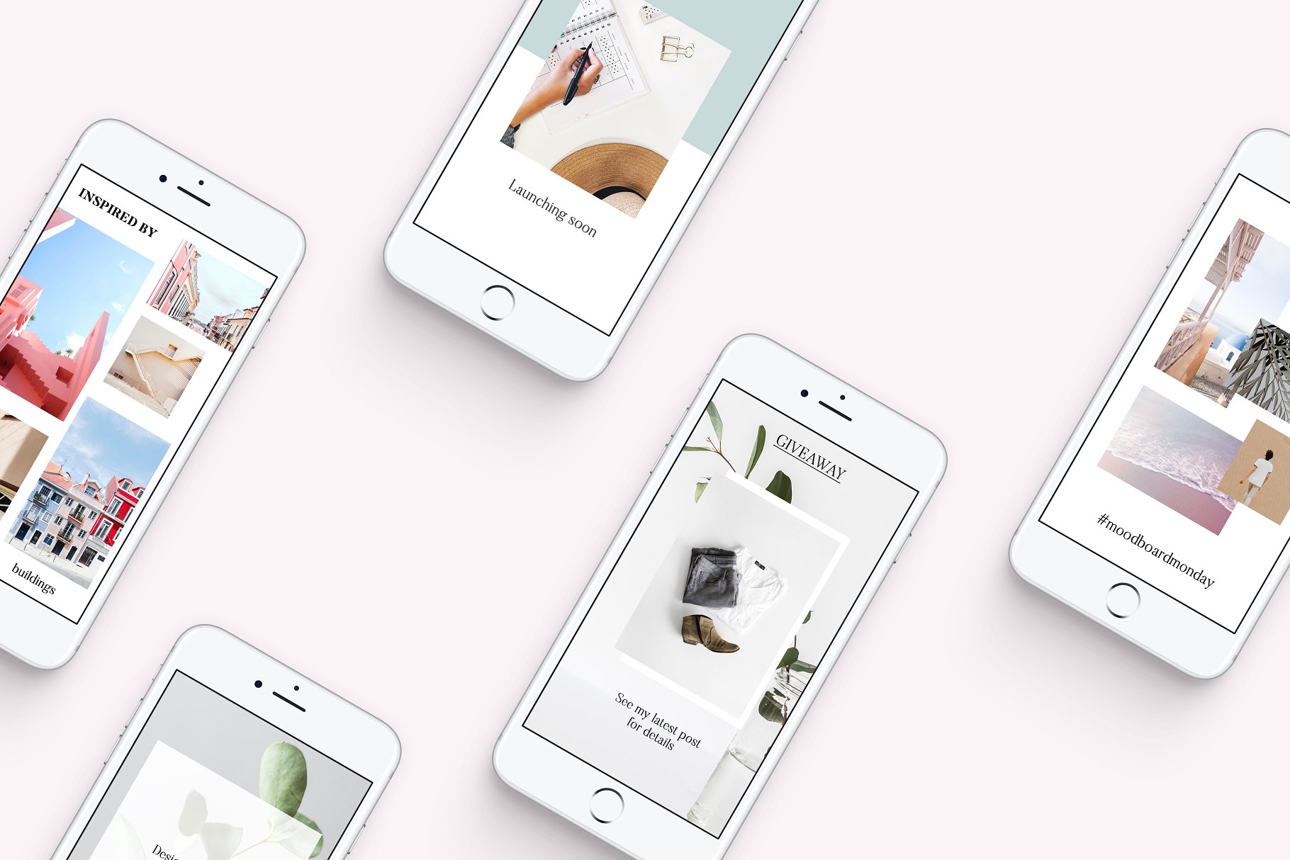 时尚干净利落的Instagram故事贴图模板素材库精选 FRESH Insta Stories插图(1)