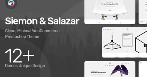 现代简约风综合性网上商城Prestashop主题模板素材库精选下载 Themes Siemon &amp; Salazar Responsive Prestashop 1.7
