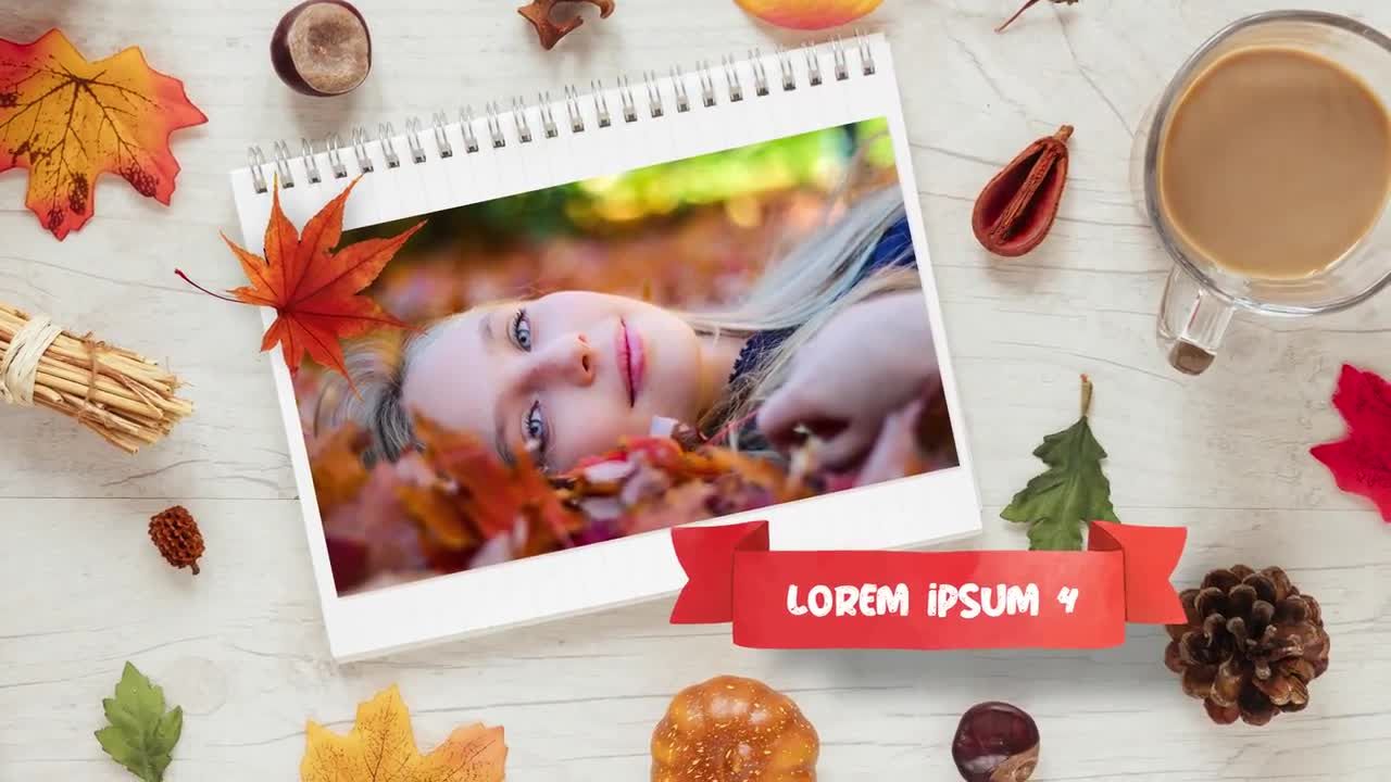 秋季幻灯片动态动画素材库精选AE模板