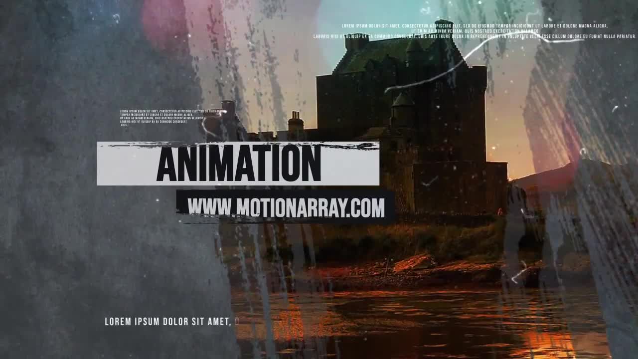 新潮过渡效果的历史开启者素材库精选AE模板