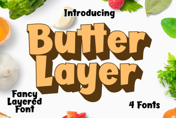 Butter Layer Font素材之家精选英文字体